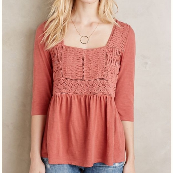 Anthropologie Tops - Anthropologie Meadow Rue Nosara Lace Top Medium
